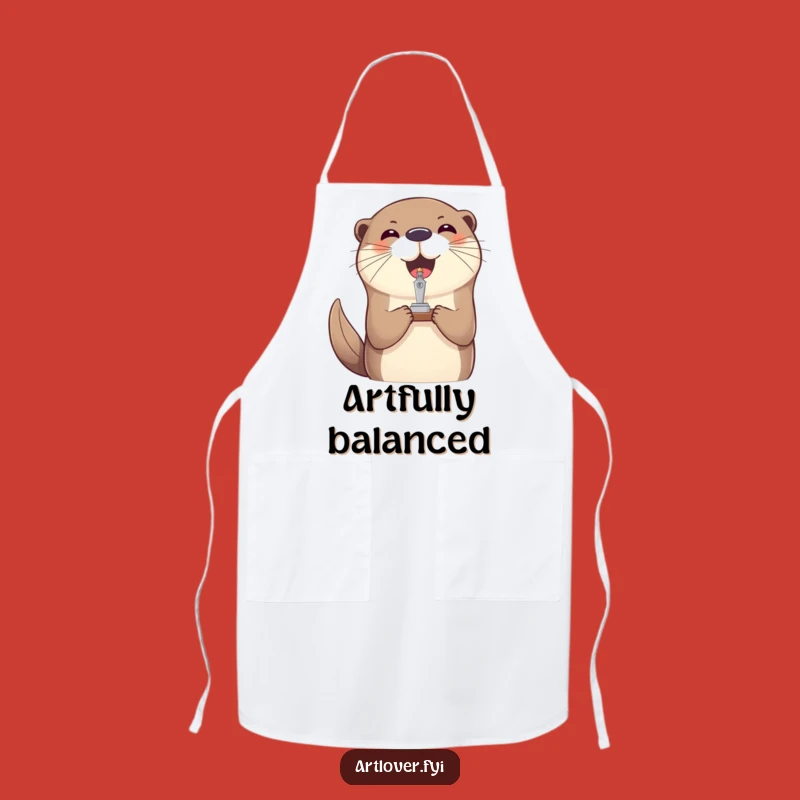 Funny Chef Otter Apron: Master Chef with Balancing Skills