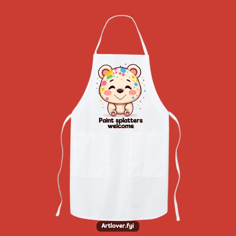 Funny Bear Artist Apron: Create Messy Masterpieces, Perfect Funny Kitchen Gift!