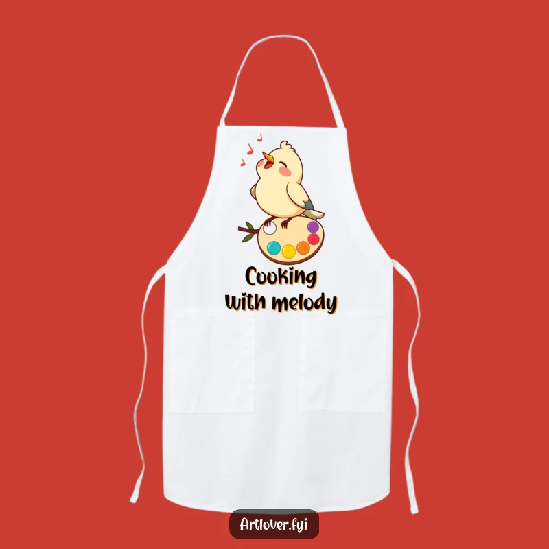 Funny Bird Artist Apron: Create Mess-Free with this Melodious Helper!