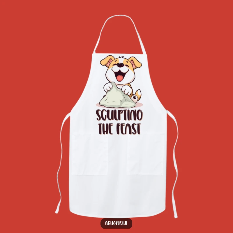 Funny Dog Sculptor Apron: Creative Canine Crafts Clay, Studio Fun Funny Gift