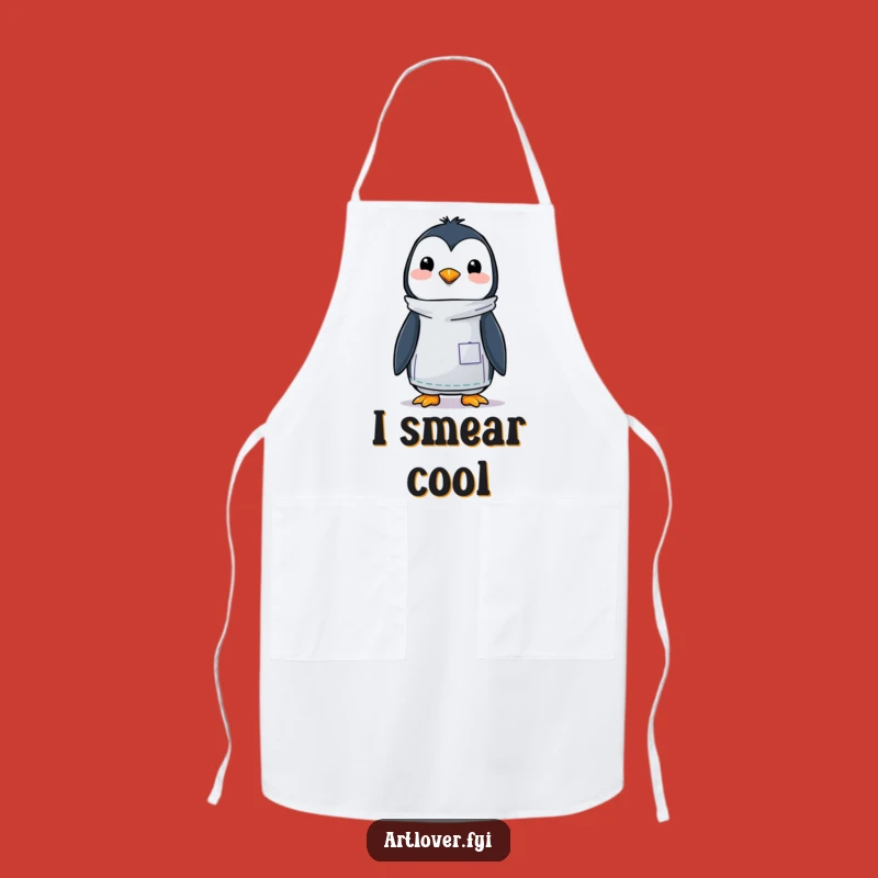 Funny Penguin Artist Apron - Keep Clean While Creating with Artistic Humor