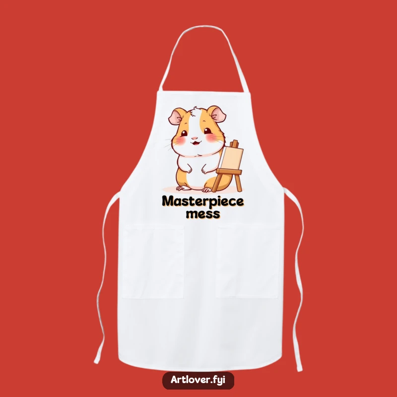 Funny Artist Guinea Pig Apron: Create Art with Comfort and Style