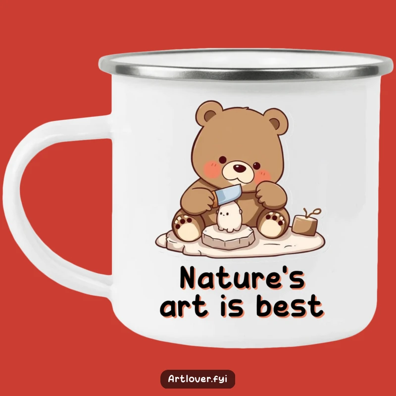 Funny Bear Carver Camp Mug: Skilled Artistry Outdoors - A Hilarious Gift