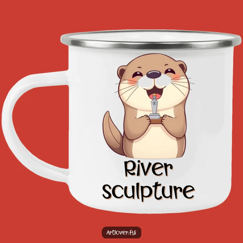 Funny Camp Otter Mug: Balancing Art on Your Outdoor Adventures