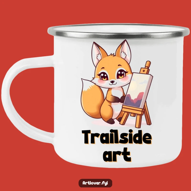 Funny Fox Campfire Critic Mug: Admire Nature's Art Outdoors
