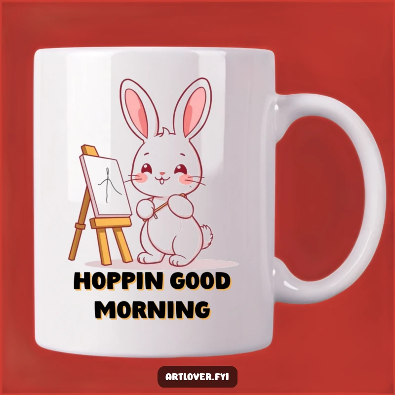 Funny Bunny Artist Mug: Cute Kawaii Creator, a Hilarious Gift for Artists!