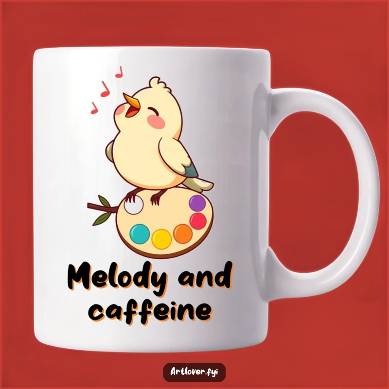 Funny Bird Singer Mug: Happy Melody Maker, Perfect Gift for Music Lovers!