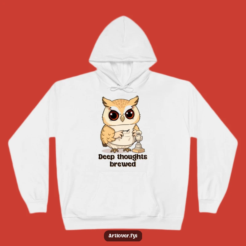 Funny Art Owl Hoodie: Cozy Sculptor Night Owl - Ideal Gift!