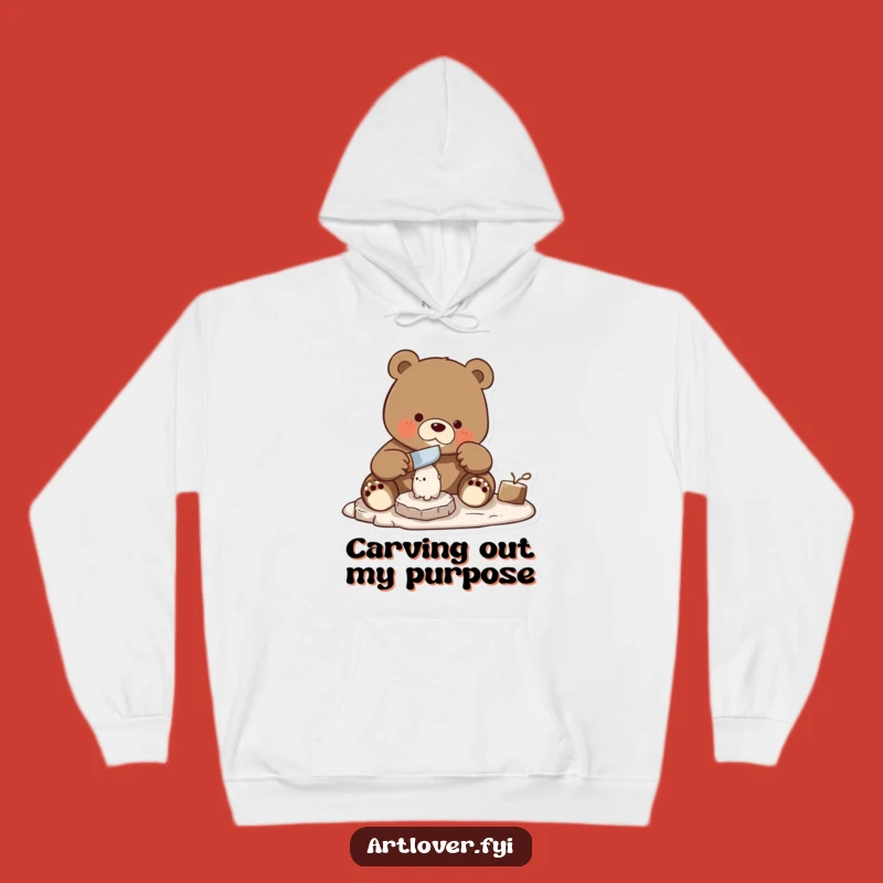 Funny Bear Carver Hoodie: Cozy Comfort for the Skilled Artisan - A Great Gift