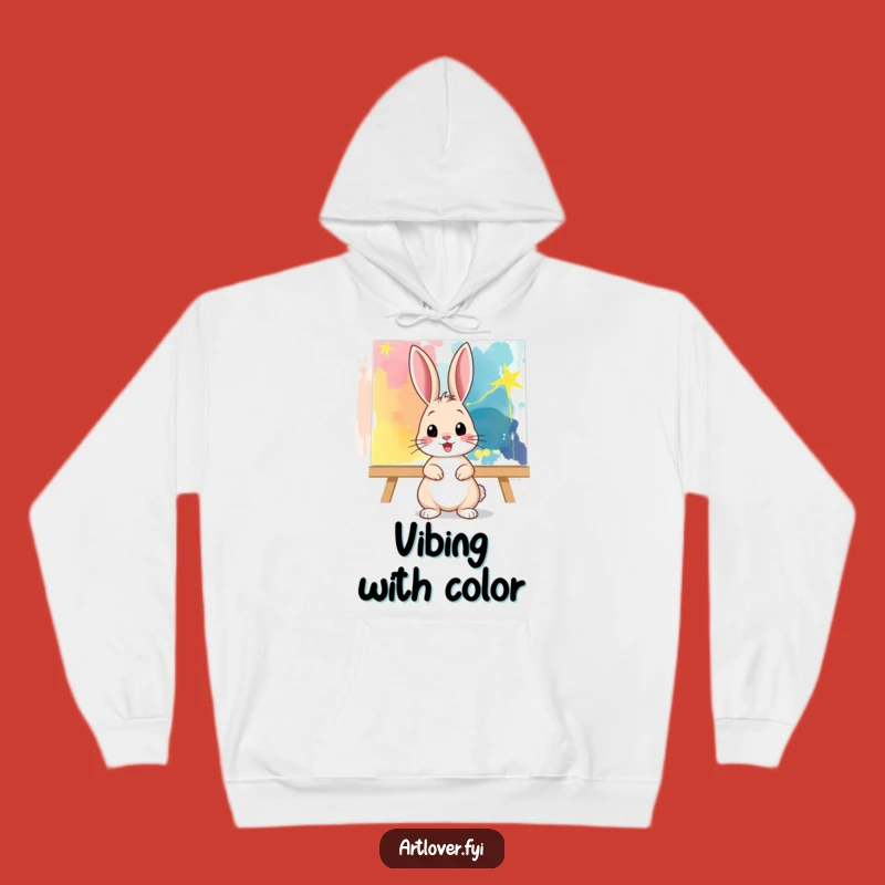 Funny Bunny Artist Hoodie: Cozy Creator - Embrace Your Inner Artiste!