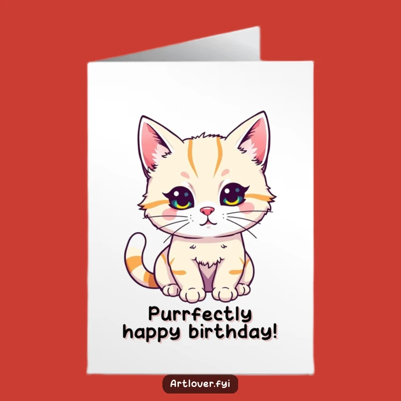 Free Printable Cat Artist Birthday Card - Funny Creative Feline Downloadable Gift!