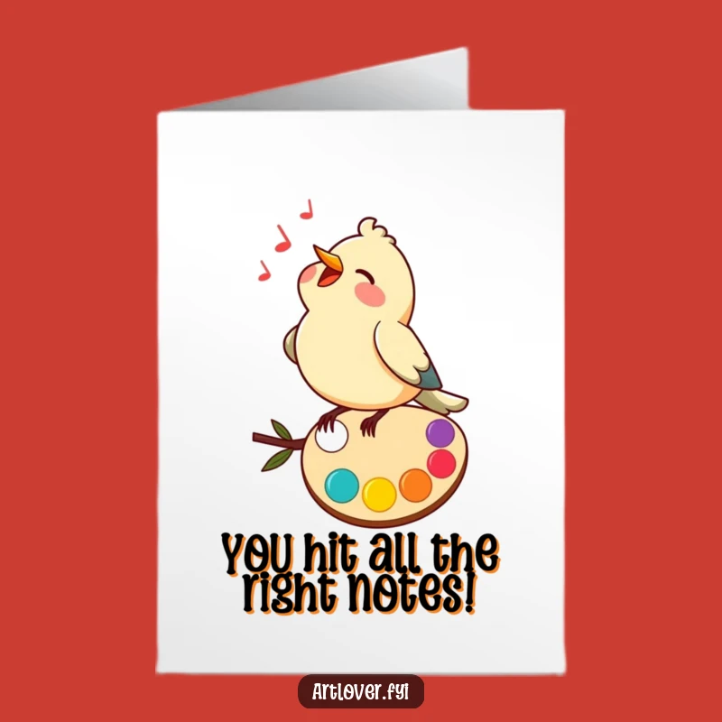 Free Printable Bird Congrats Card - Harmonious Success Downloadable