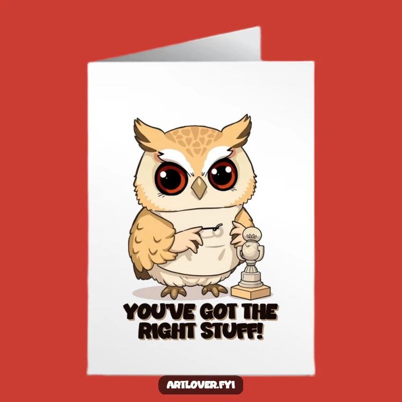Free Printable Congrats Card: Artsy Owl Scholar Funny Downloadable Gift!