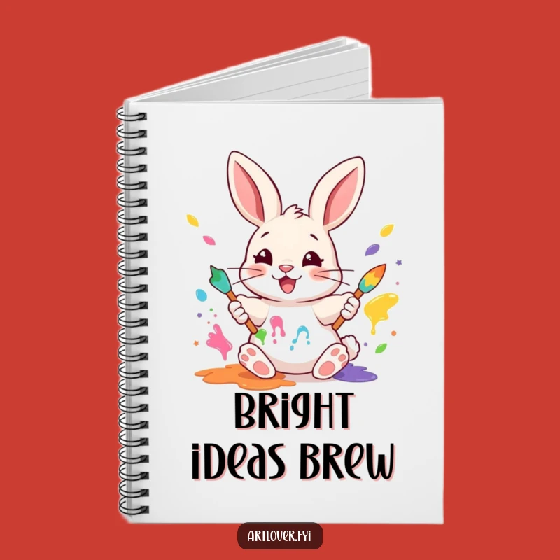 Funny Rabbit Painter Notebook: Jot Down Your Colorful Ideas!