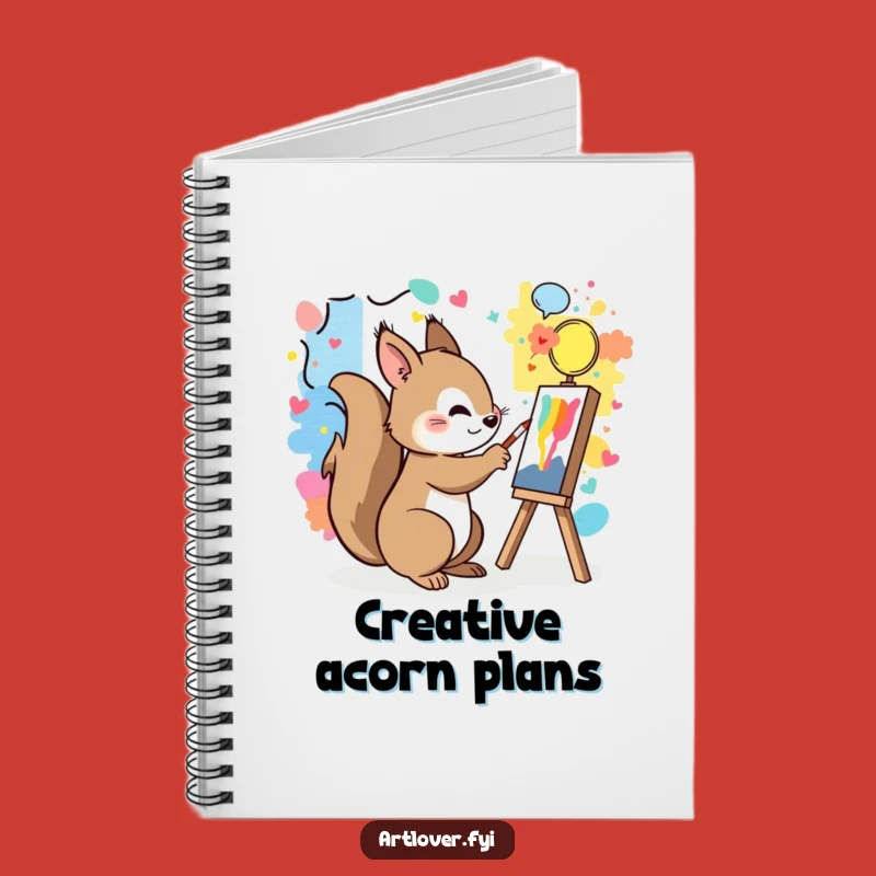 Funny Squirrel Mural Notebook: Sketch Your Colorful Ideas