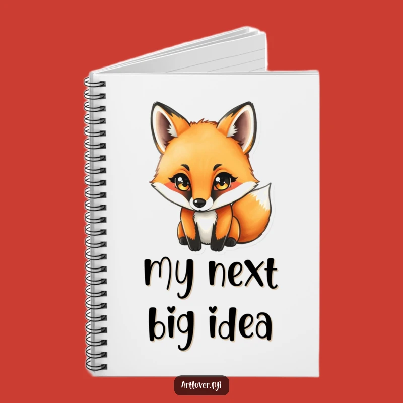 Funny Fox Artist Notebook: Journal Your Ideas with a Concentrated Fox