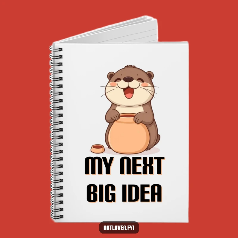 Funny Otter Pottery Notebook: Journal Your Ideas with a Smiling Artist