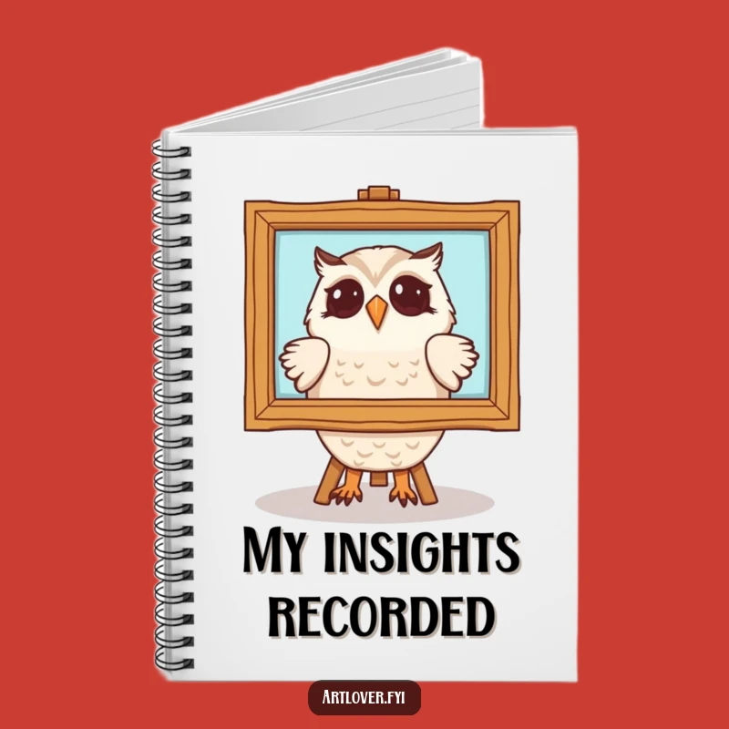 Funny Owl Art Notebook: Painting Admirer Journal, Ideal Humorous Gift