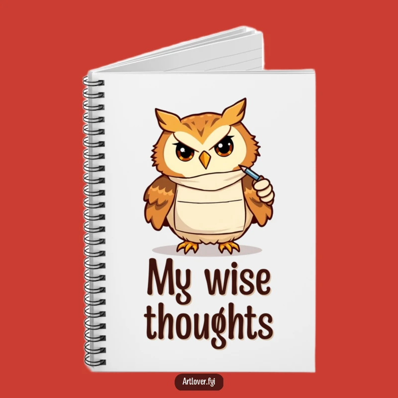 Funny Owl Artist Notebook: Focused Drawing Ideas, Perfect Funny Gift