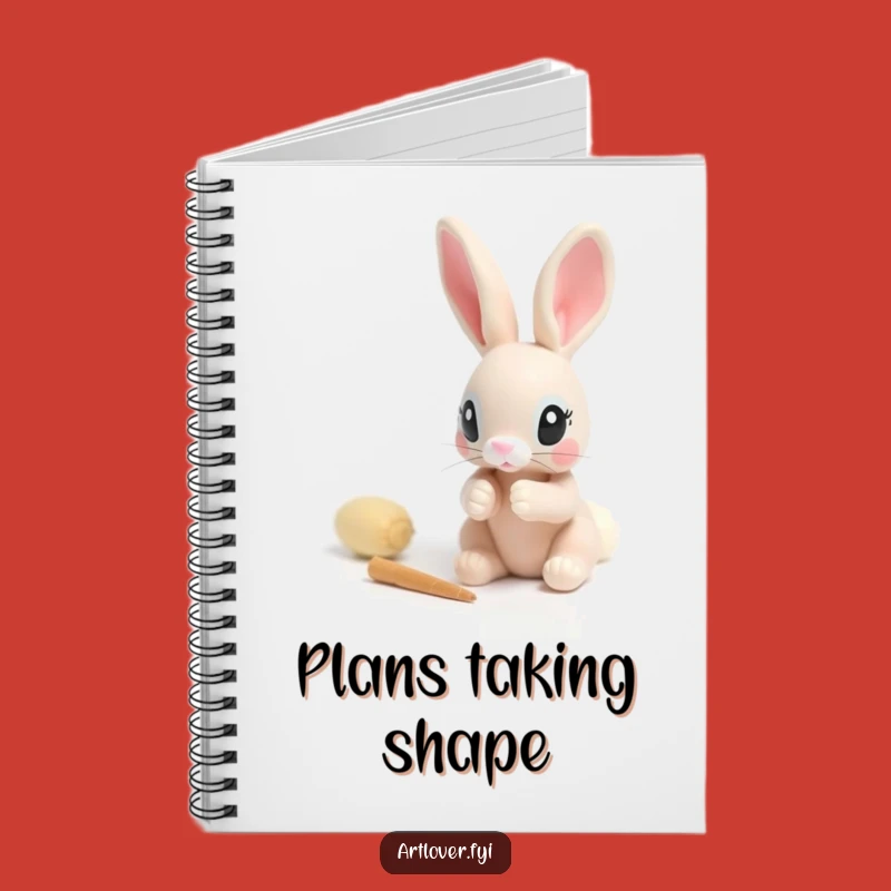 Funny Rabbit Sculptor Notebook: Jot Down Ideas with this Focused Bunny!