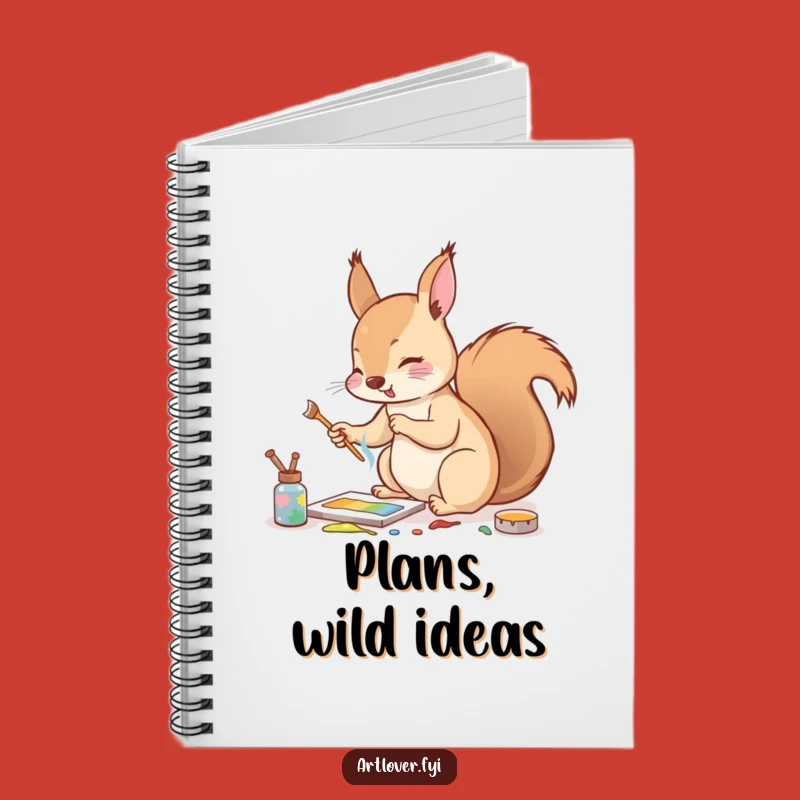 Funny Squirrel Artist Notebook: Jot Down Ideas with this Energetic Creator!