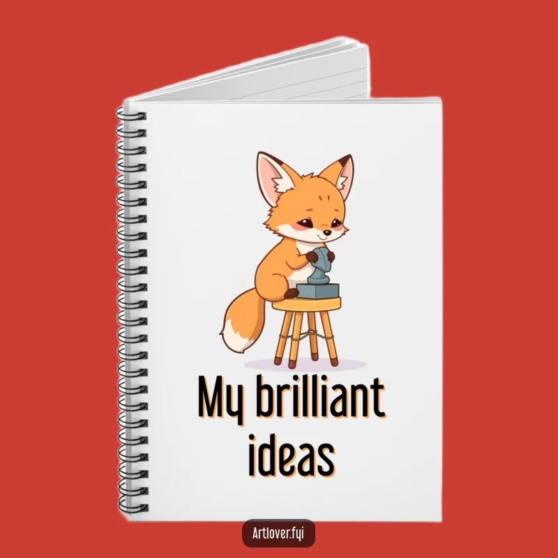 Funny Fox Art Critic Notebook: Jot Down Your Artistic Thoughts!