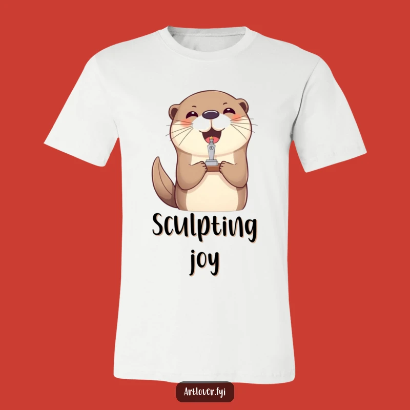 Funny Joyful Otter T-Shirt: Master of Balance & Whimsy Tee