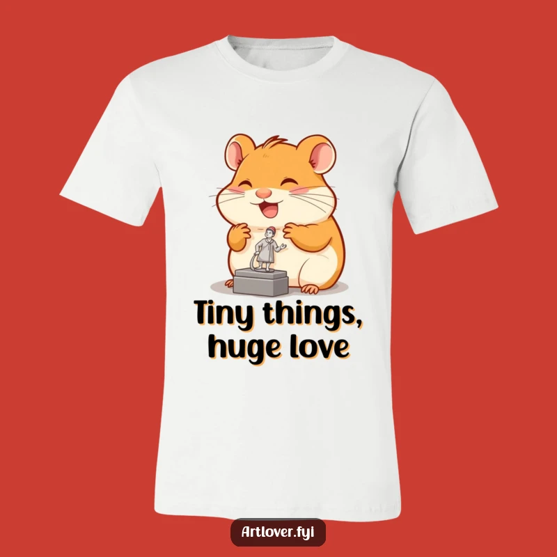 Funny Hamster Sculpture Fan T-Shirt: Wear Your Artistic Joy