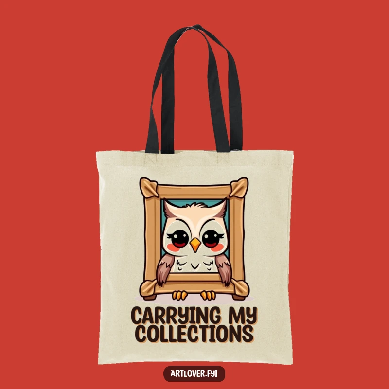 Funny Owl Art Tote Bag: Masterpiece Carryall, Practical Funny Gift
